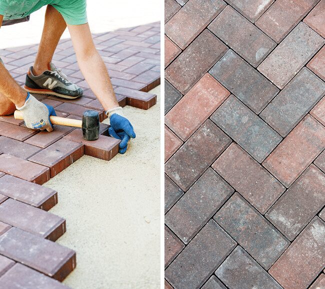 Custom paver patio installation